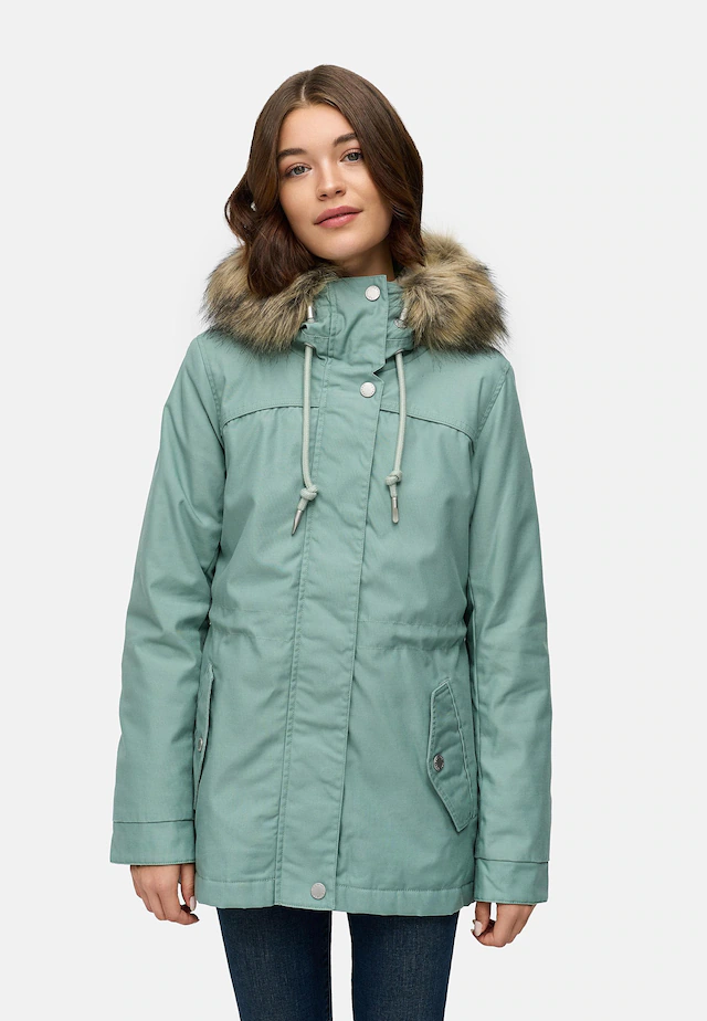 Ragwear Winterjacke »Tawny Short YOUMODO« mit Kapuze Warme Jacke mit großer Kapuze und Kunstfellkragen