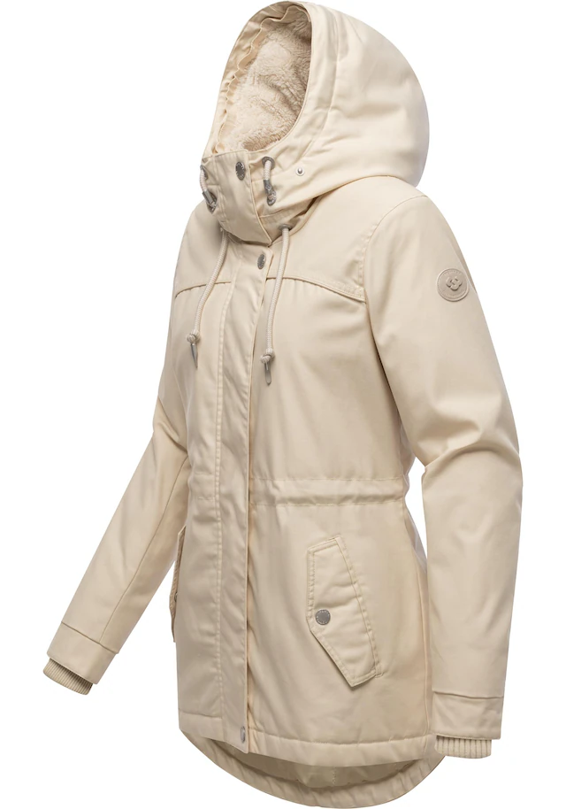 Ragwear Winterjacke »Tawny Short YOUMODO« mit Kapuze Warme Jacke mit großer Kapuze und Kunstfellkragen