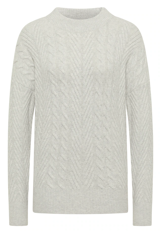 Cecil Strickpullover mit Turtle Neck, Zopfmuster