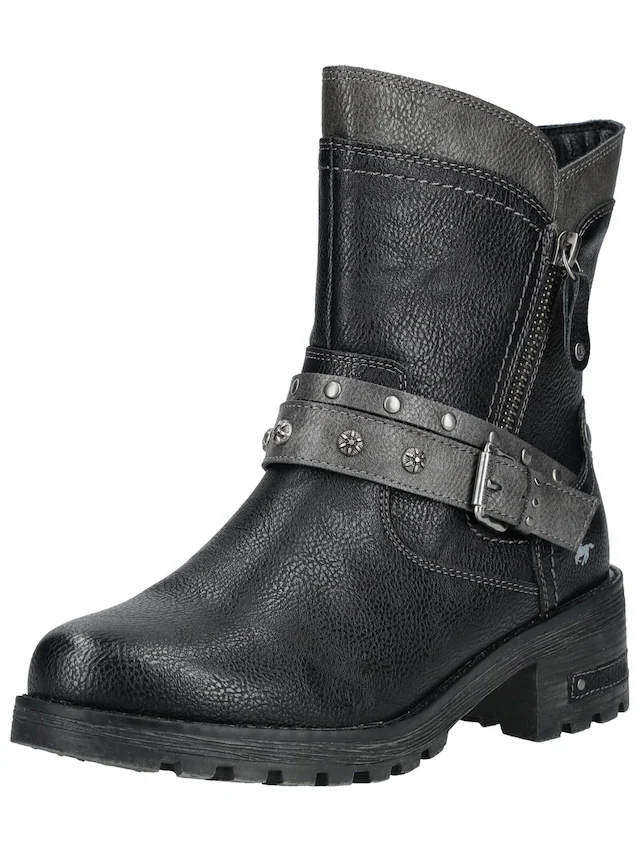 Mustang Shoes Bikerboots »Mustang Shoes Stiefelette Lederimitat«