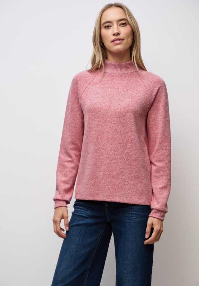 STREET ONE Langarmshirt im Melange Look