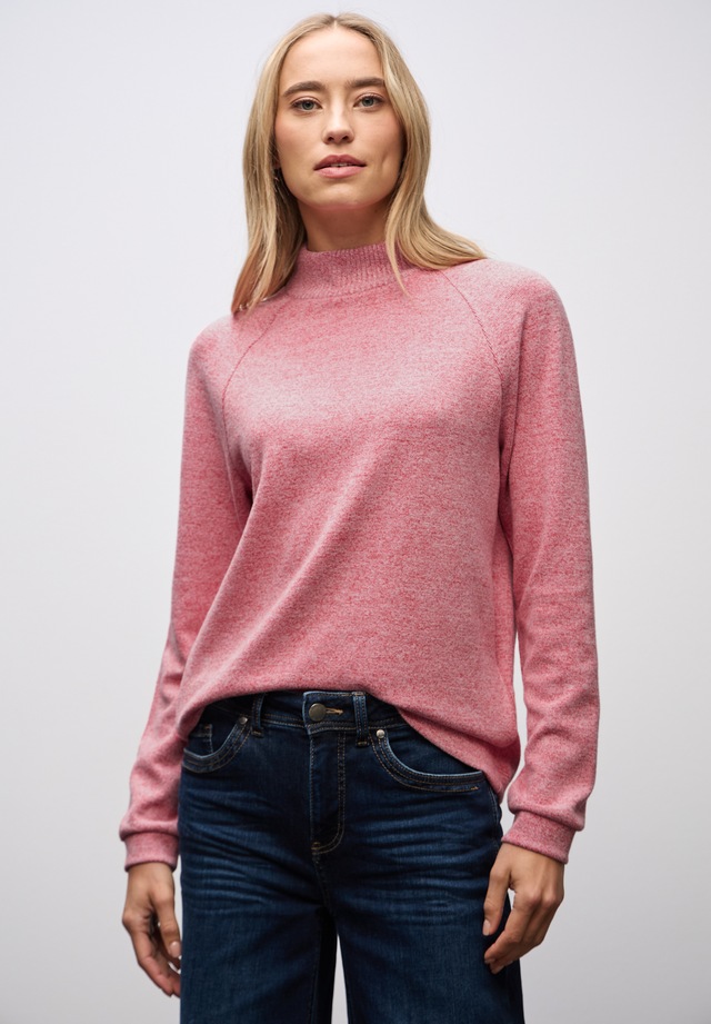 STREET ONE Langarmshirt im Melange Look