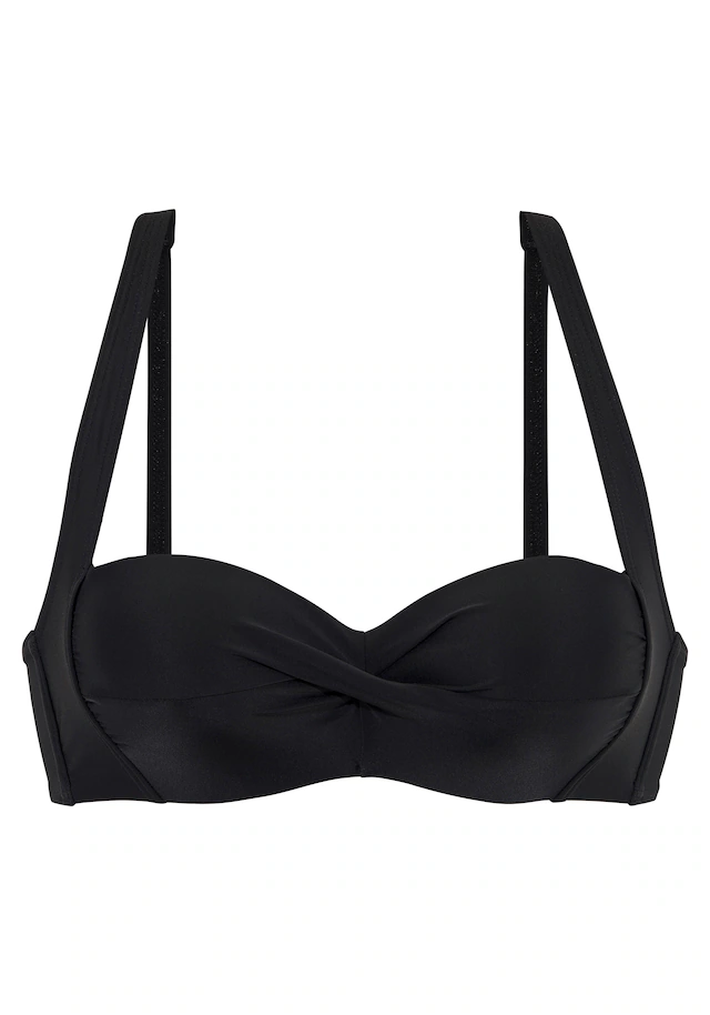 LASCANA Bandeau-Bikini-Top »Ronda« in Wickeloptik, bis G-Cup