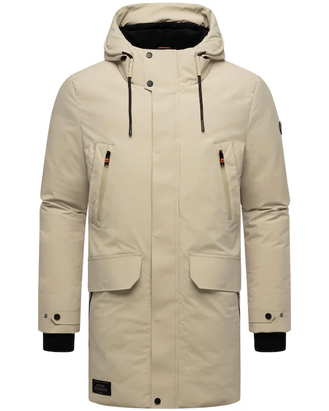 Stone Harbour Wintermantel »Kitraan XX« Langer Herren Winterparka mit zahlreichen Taschen