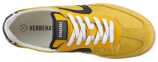 VERBENAS Sneaker »SIMON« Retrosneaker, Schnürschuh, Freizeitsneaker mit honigfarbener Laufsohle