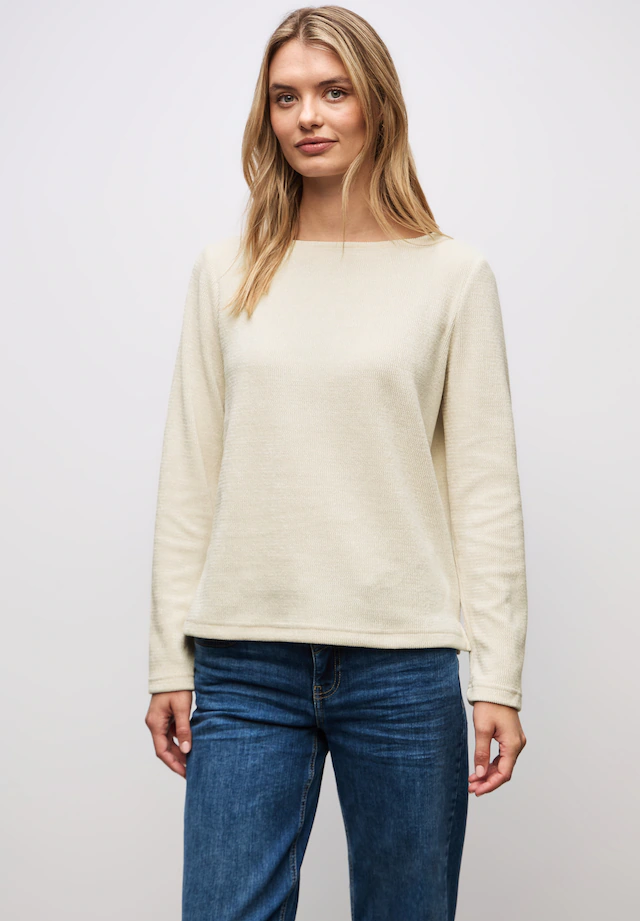 STREET ONE Langarmshirt mit U-Boot-Ausschnitt