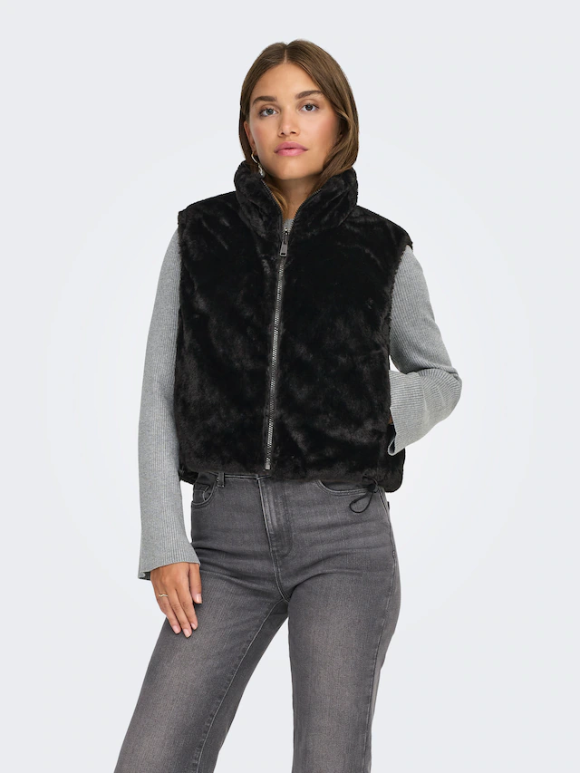 ONLY Plüschweste »ONLDANA FAUX FUR REV.WAISTCOAT OTW CC« Kunstfaser