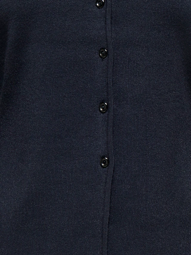 ONLY Strickjacke »ONLLUCY LS O-NECK CARDIGAN EX KNT« Materialmix, regular fit, Rundhals