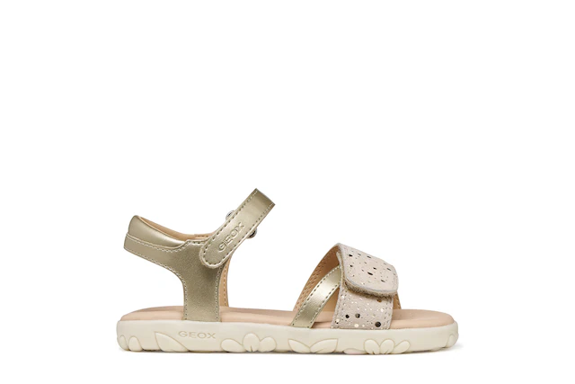 Geox Sandale »J SANDAL HAITI GIRL« Sandale mit Fersenriemen, Größenschablone zum Download