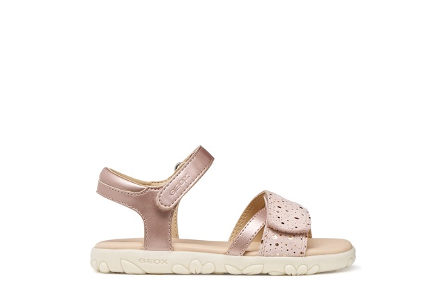 Geox Sandale »J SANDAL HAITI GIRL« Sandale mit Fersenriemen, Größenschablone zum Download