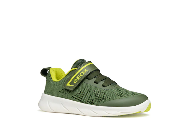 Geox Barfußschuh »J FOOT-RUN BOY« Klettschuh mit Logo, Größenschablone zum Download