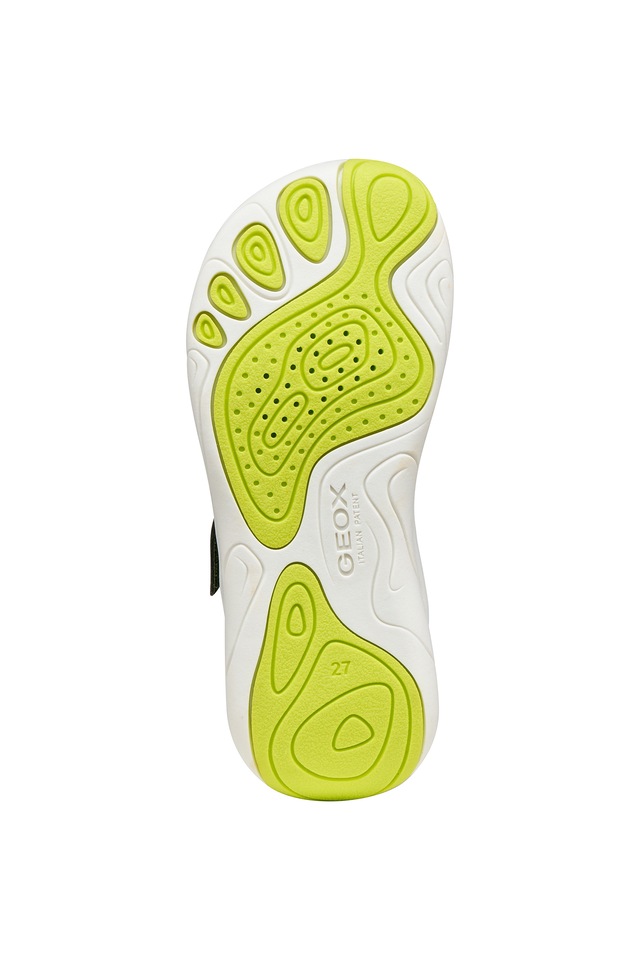 Geox Barfußschuh »J FOOT-RUN BOY« Klettschuh mit Logo, Größenschablone zum Download