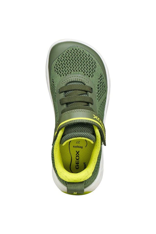 Geox Barfußschuh »J FOOT-RUN BOY« Klettschuh mit Logo, Größenschablone zum Download