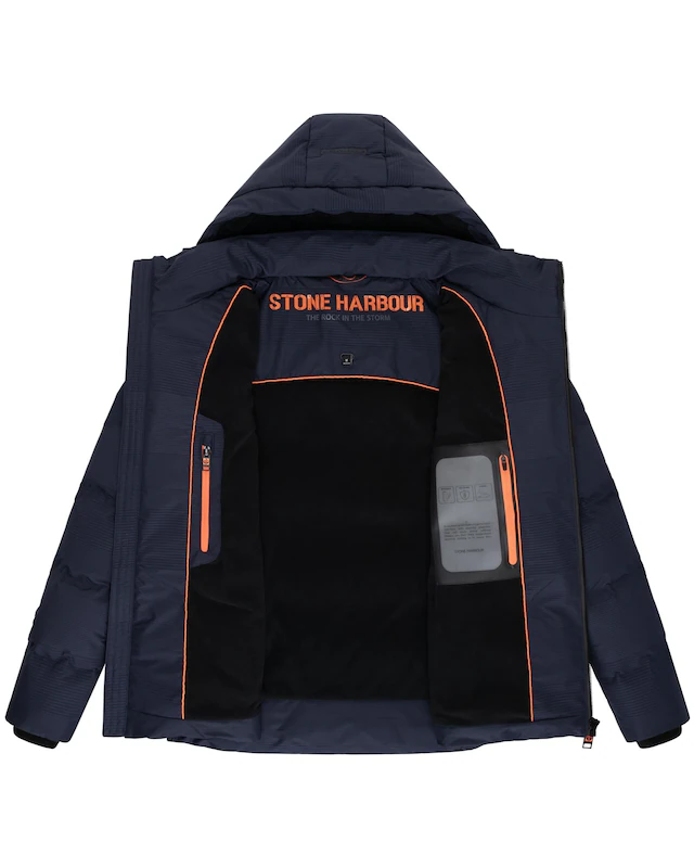 Stone Harbour Steppjacke »Gavriloo XX« mit Kapuze Gesteppte Winterjacke mit abnehmbarer Kapuze