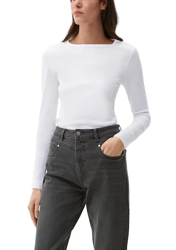 s.Oliver Langarmshirt mit U-Boot-Ausschnitt