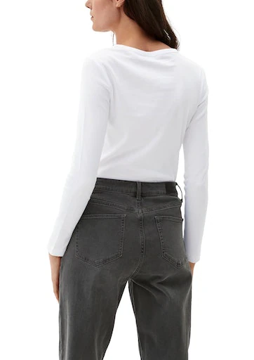 s.Oliver Langarmshirt mit U-Boot-Ausschnitt