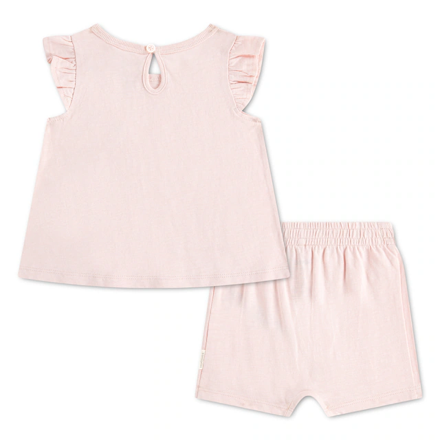 HUGGIES babywear Bluse & Shorts »HUGG 2PC SETS« Set, 2 mit Stickerei