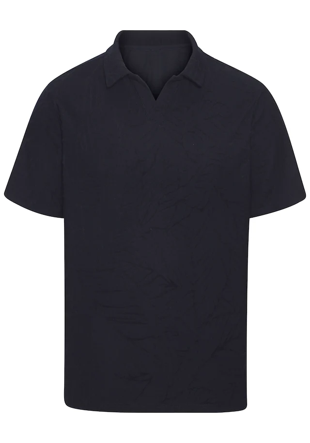 Beachtime Poloshirt », T-Shirt mit modischen Blätter-Design« neue Strukturqualität im Blätter-Design