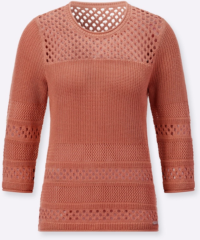 Casual Looks 3/4 Arm-Pullover »Ajour-Pullover«