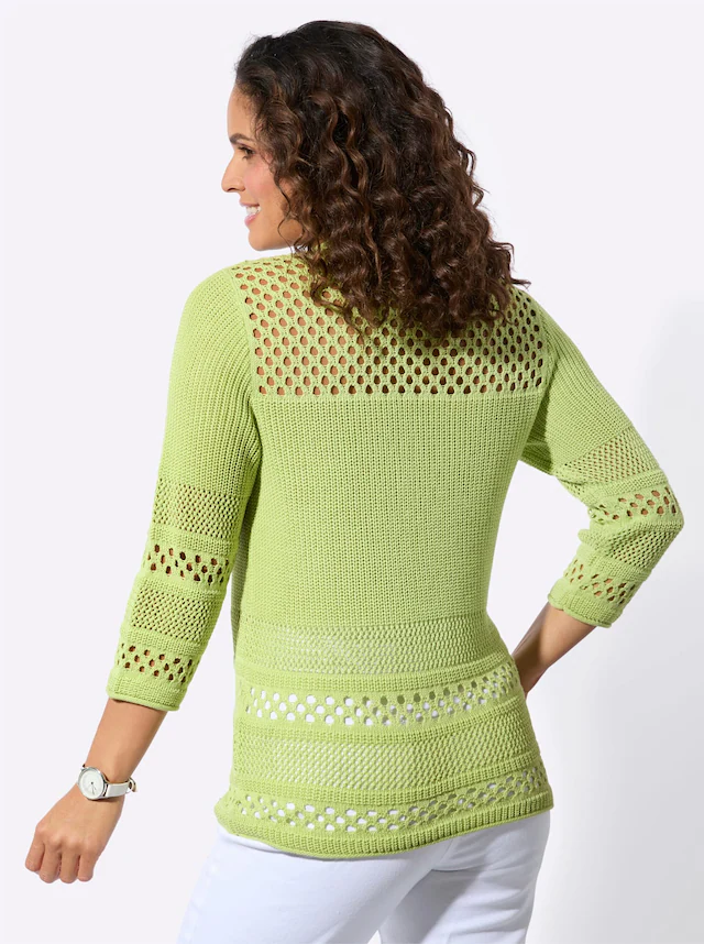 Casual Looks 3/4 Arm-Pullover »Ajour-Pullover«