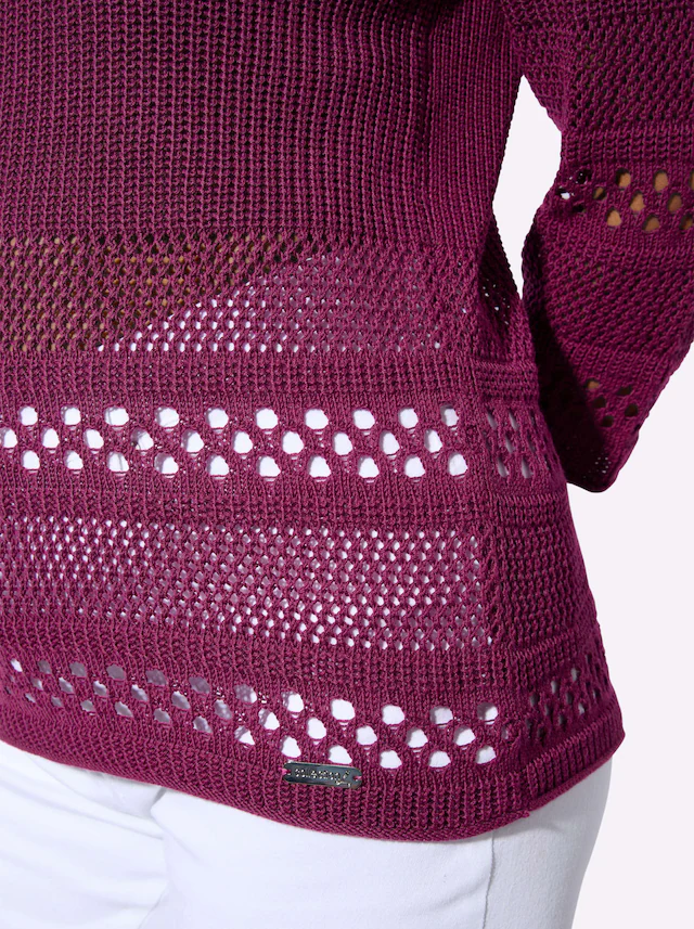 Casual Looks 3/4 Arm-Pullover »Ajour-Pullover«