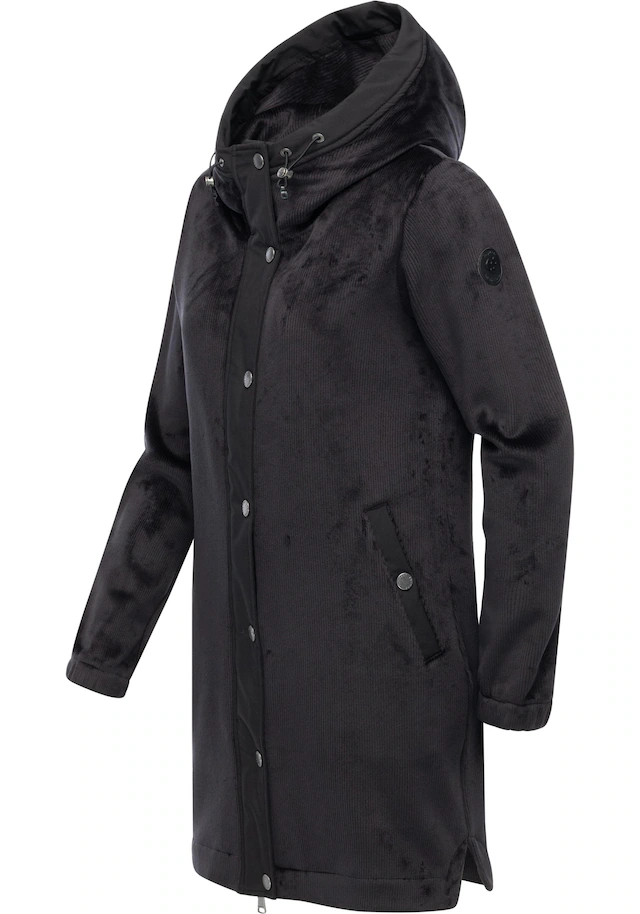 Ragwear Kurzmantel »Cousy Bonded YOUMODO« Weicher Damen Rippstrick-Mantel mit Kapuze