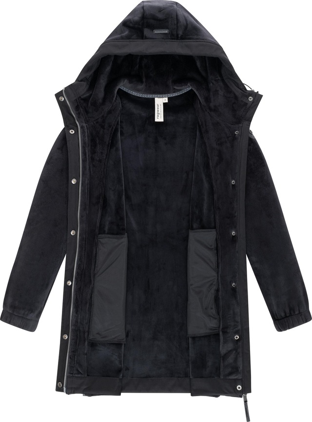 Ragwear Kurzmantel »Cousy Bonded YOUMODO« Weicher Damen Rippstrick-Mantel mit Kapuze