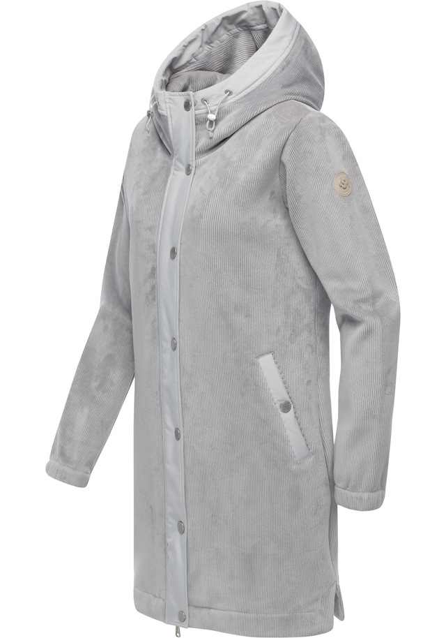 Ragwear Kurzmantel »Cousy Bonded YOUMODO« Weicher Damen Rippstrick-Mantel mit Kapuze