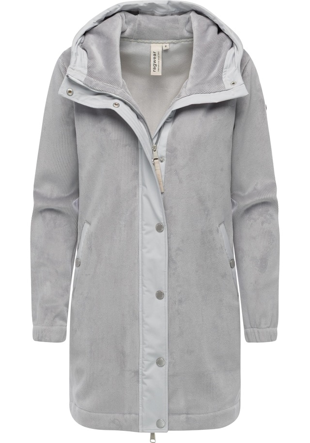 Ragwear Kurzmantel »Cousy Bonded YOUMODO« Weicher Damen Rippstrick-Mantel mit Kapuze