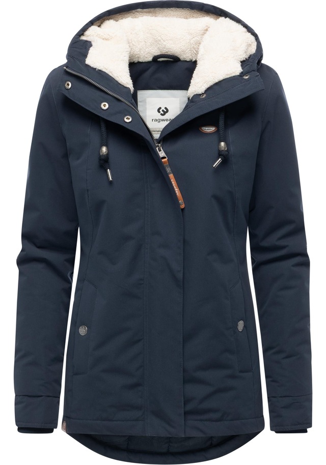 Ragwear Kurzmantel »Alvena YOUMODO« Wasserdichter Damen Mantel mit verstellbarer Kapuze