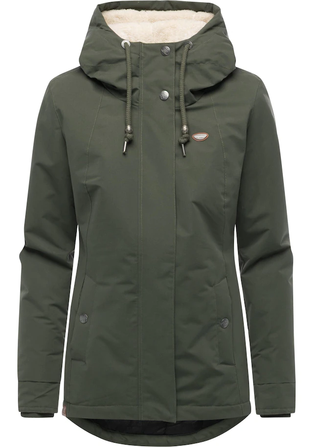 Ragwear Kurzmantel »Alvena YOUMODO« Wasserdichter Damen Mantel mit verstellbarer Kapuze