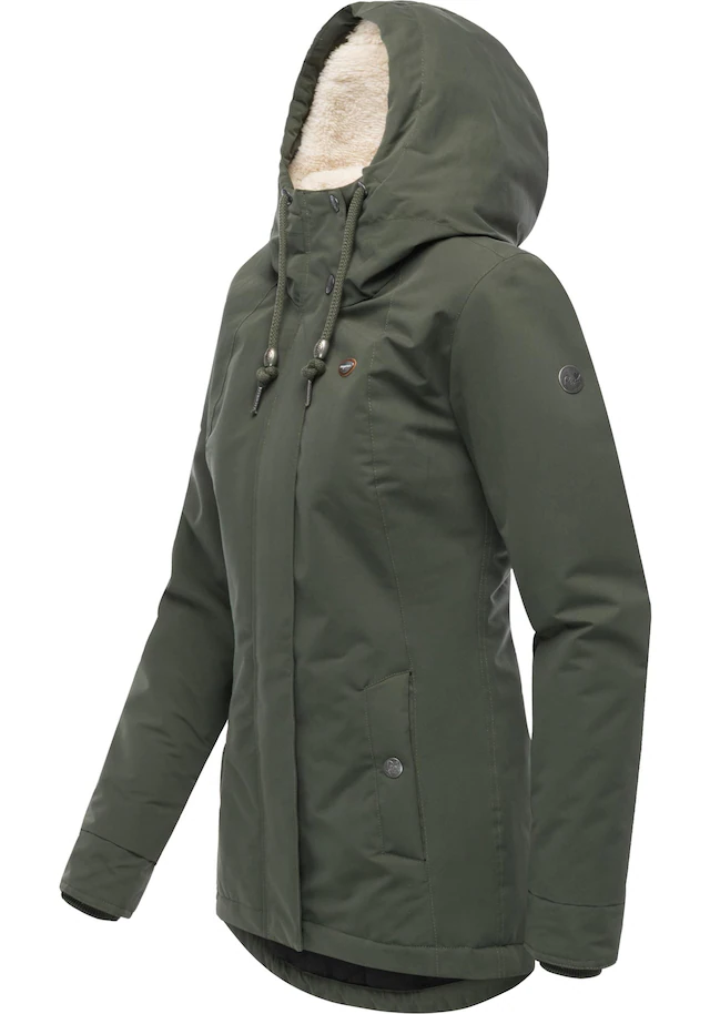 Ragwear Kurzmantel »Alvena YOUMODO« Wasserdichter Damen Mantel mit verstellbarer Kapuze