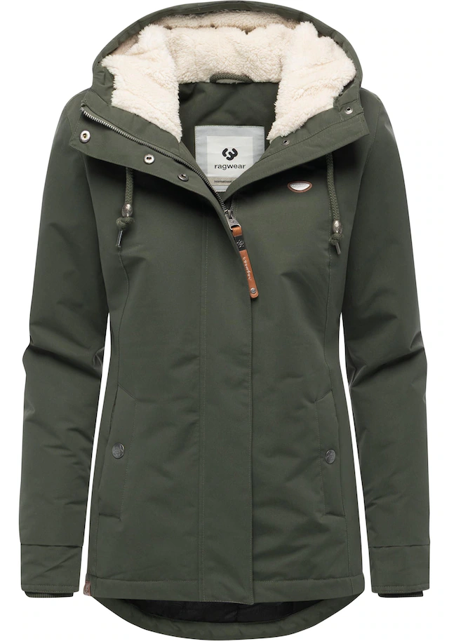 Ragwear Kurzmantel »Alvena YOUMODO« Wasserdichter Damen Mantel mit verstellbarer Kapuze