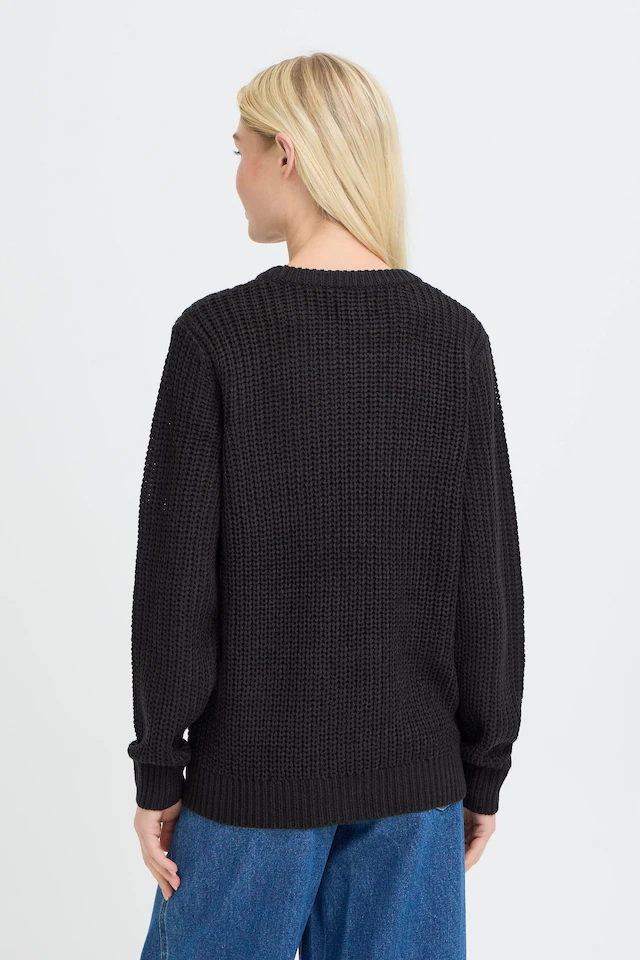 OXMO Strickfleece-Pullover »Strickpullover OXEdna«