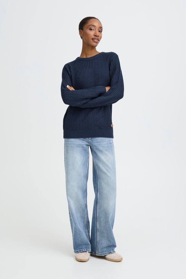 OXMO Strickfleece-Pullover »Strickpullover OXEdna«