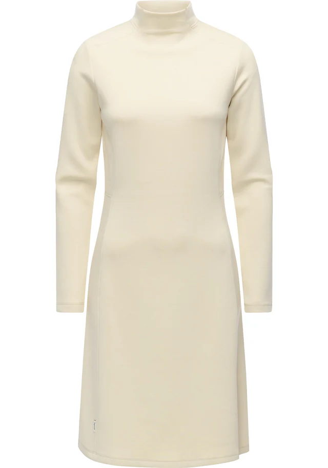 Ragwear A-Linien-Kleid »Leavie« Ohne Taschen Modisches Damen Sweatkleid mit Stehkragen