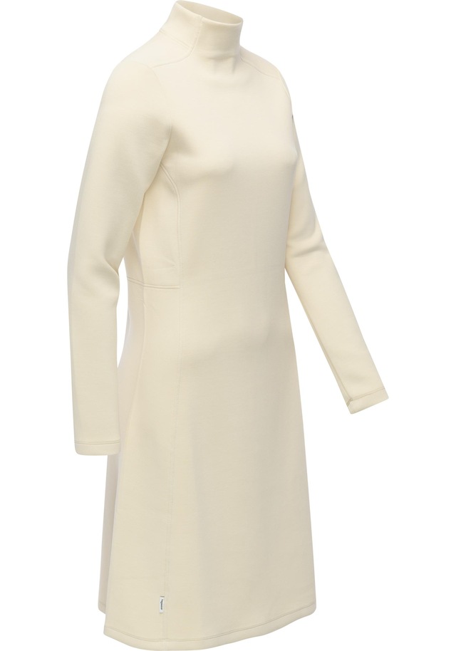 Ragwear A-Linien-Kleid »Leavie« Ohne Taschen Modisches Damen Sweatkleid mit Stehkragen