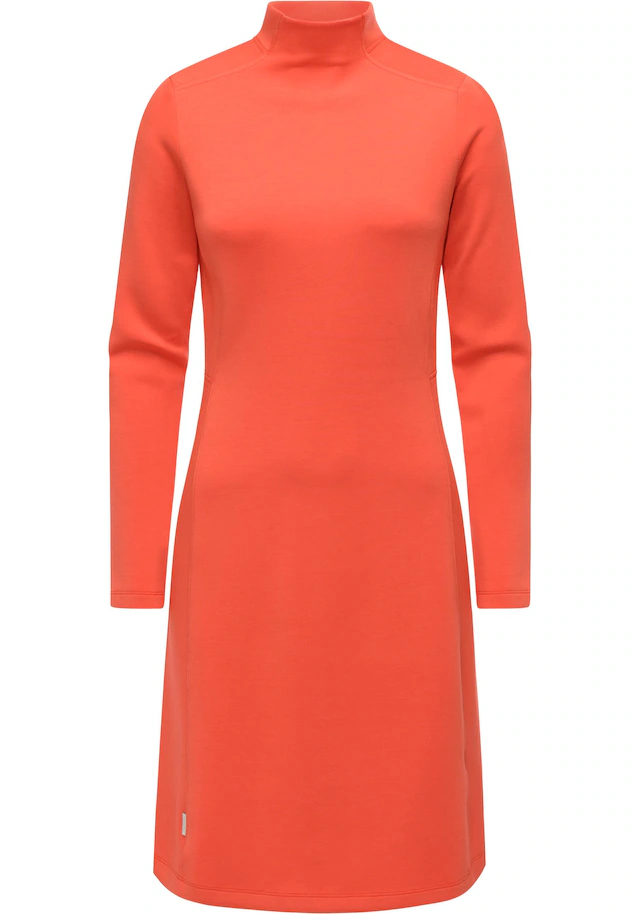 Ragwear A-Linien-Kleid »Leavie« Ohne Taschen Modisches Damen Sweatkleid mit Stehkragen