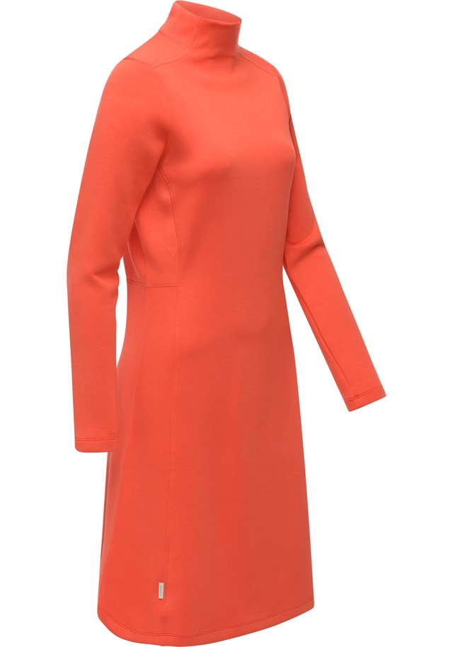 Ragwear A-Linien-Kleid »Leavie« Ohne Taschen Modisches Damen Sweatkleid mit Stehkragen
