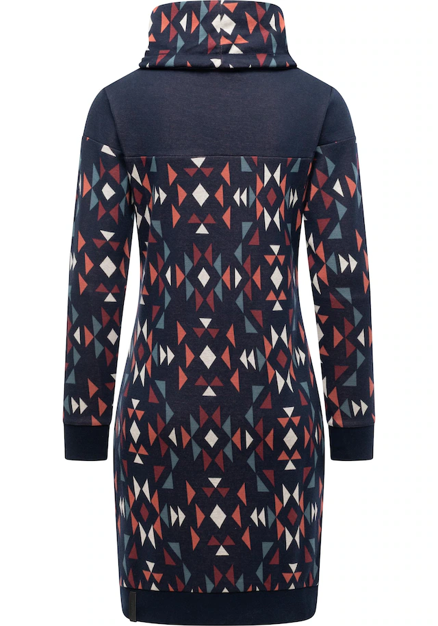 Ragwear Sweatkleid »Chlloe Aztec YOUMODO« Ohne Taschen stylisches Langarm Minikleid mit Aztec-Muster
