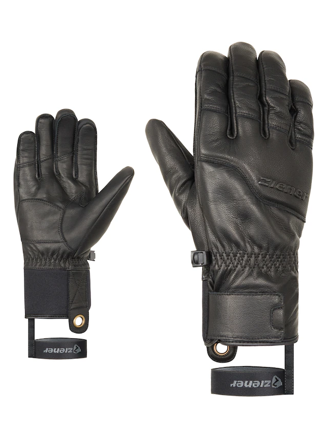 Ziener Skihandschuhe »GISMON-Z AQUASHIELD® PrimaLoft® TOUCH« wasserdicht, winddicht, atmungsaktiv, extra warm, Leder