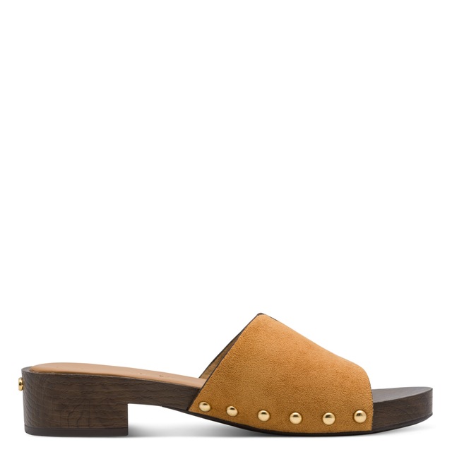 Tamaris Pantolette Blockabsatz, Sommerschuh, Schlüpfschuh mit aufgesetzten Nieten