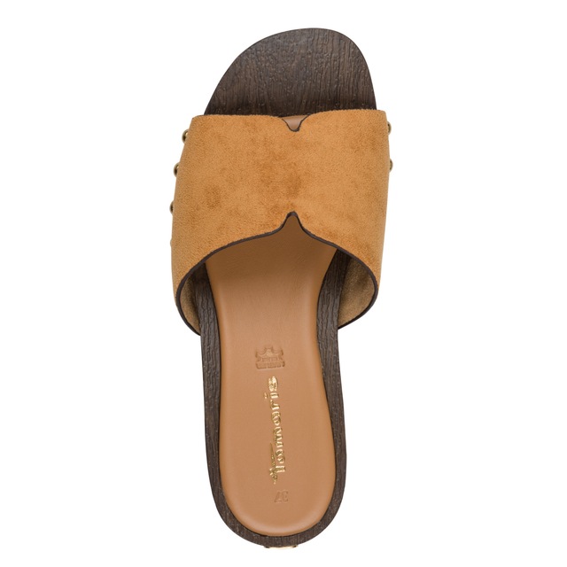 Tamaris Pantolette Blockabsatz, Sommerschuh, Schlüpfschuh mit aufgesetzten Nieten