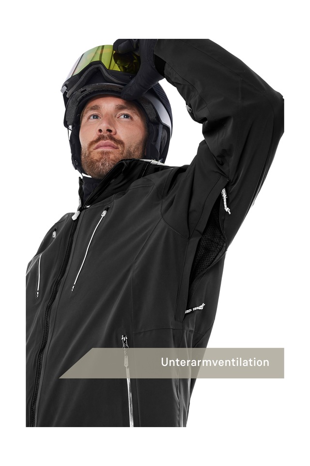 Killtec Skijacke »KSW 50 MN SKI JCKT« Herren Skijacke: wasserdicht, atmungsaktiv, 4-Wege-Stretch, Schneefang