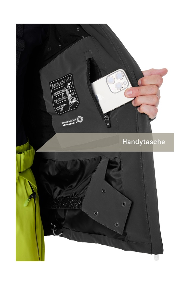 Killtec Skijacke »KSW 50 MN SKI JCKT« Herren Skijacke: wasserdicht, atmungsaktiv, 4-Wege-Stretch, Schneefang