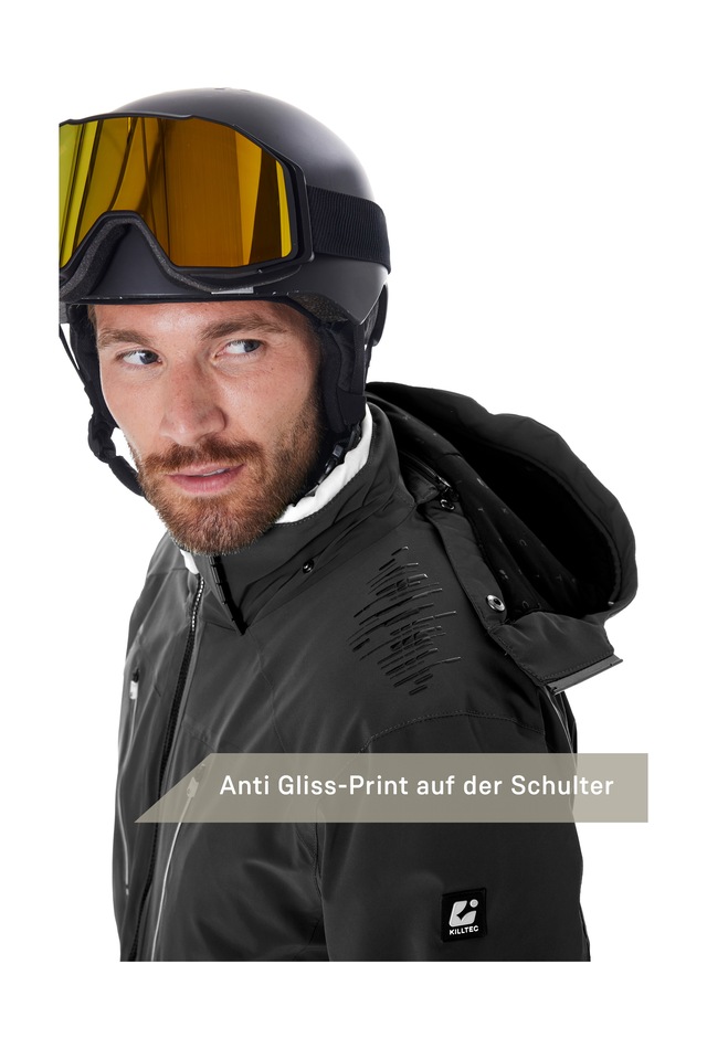 Killtec Skijacke »KSW 50 MN SKI JCKT« Herren Skijacke: wasserdicht, atmungsaktiv, 4-Wege-Stretch, Schneefang