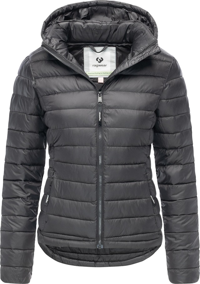 Ragwear Steppjacke »Bobie« mit Kapuze leichte, gesteppte Damen Jacke mit abnehmbare Kapuze