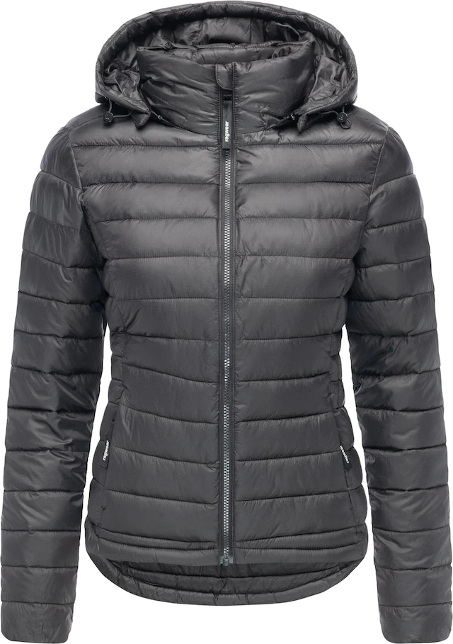 Ragwear Steppjacke »Bobie« mit Kapuze leichte, gesteppte Damen Jacke mit abnehmbare Kapuze