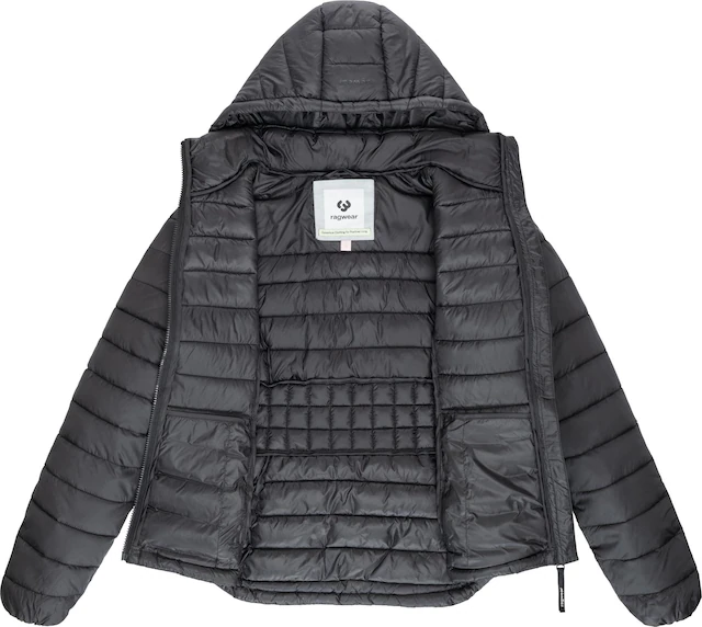 Ragwear Steppjacke »Bobie« mit Kapuze leichte, gesteppte Damen Jacke mit abnehmbare Kapuze