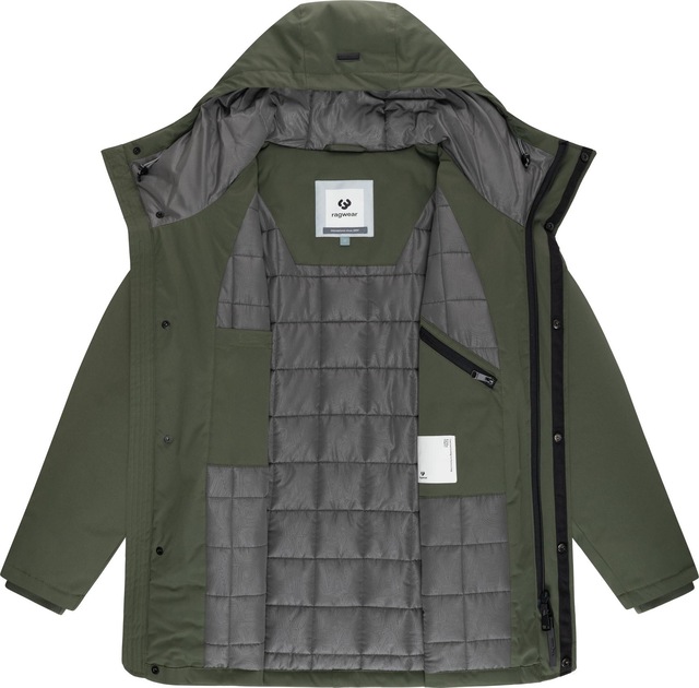 Ragwear Kurzmantel »Parcan Twill YOUMODO« wasserdichter Herren Winterparka